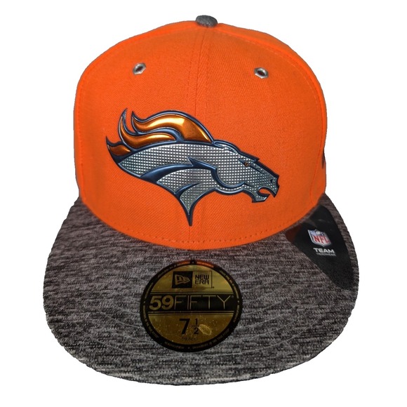 Denver Broncos | Super Bowl 50 | Orange | New Era |‎ Metallic Logo | 7 1/2 - Picture 1 of 16